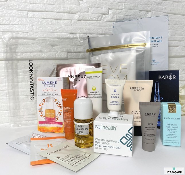 lookfantastic beauty bag unboxing icangwp