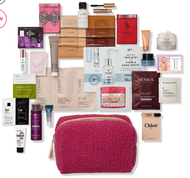 Screenshot 2021-12-25 at 09-07-29 Variety Free 24 Piece Wine Sherpa Beauty Bag with $70 purchase Ulta Beauty