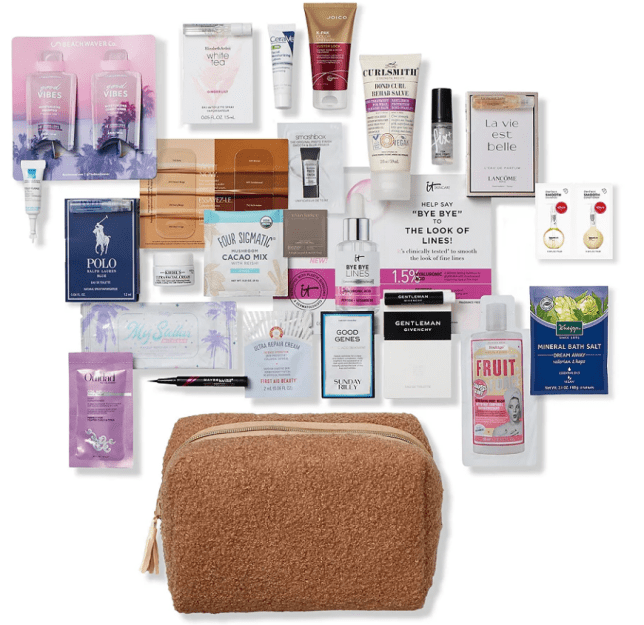 Screenshot 2021-12-25 at 09-07-43 Variety Free 24 Piece Camel Sherpa Beauty Bag with $70 purchase Ulta Beauty