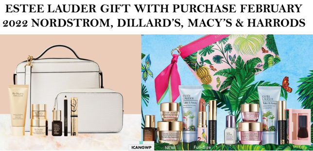 estee lauder gift with purchase 2022 Dillard's HARRODS icangwp