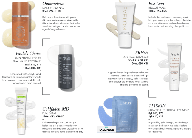 what's in the space nk goody bag feb 22 icangwp beauty blog