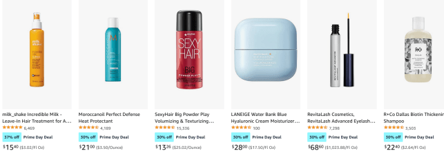 Screenshot 2022-07-12 at 09-37-52 Amazon Deal Premium Beauty deals from Laneige Grande Cosmetics and more