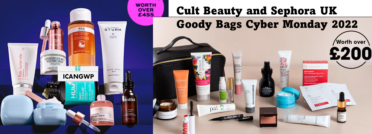 cult beauty goody bag cyber monday 2022 icangwp