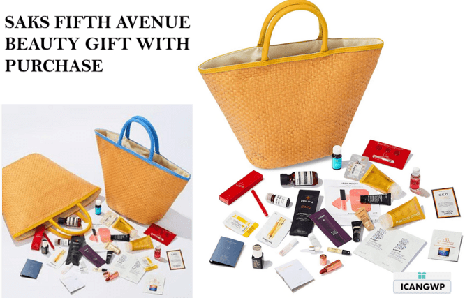 SAKS FITH AVENUE BEAUTY GIFT WITH PURCHASE 2023 ICANGWP