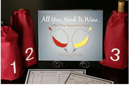 Screenshot 2023-02-07 at 15-18-33 Amazon.com ALL YOU NEED IS WINE A BLIND WINE TASTING PARTY GAME! Wine Game Kit Home &amp; Kitchen