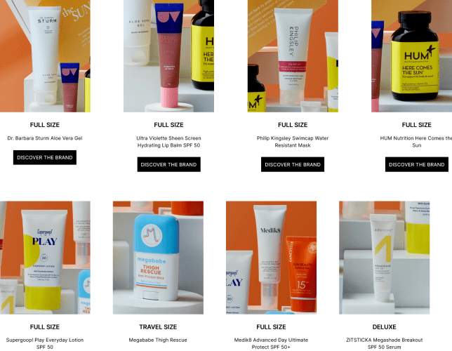 cult beauty sun ready edit beauty box 2023 icangwp