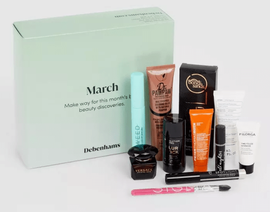 Screenshot 2023-03-24 at 10-24-04 Debenhams March Beauty Box (Worth £126) Debenhams