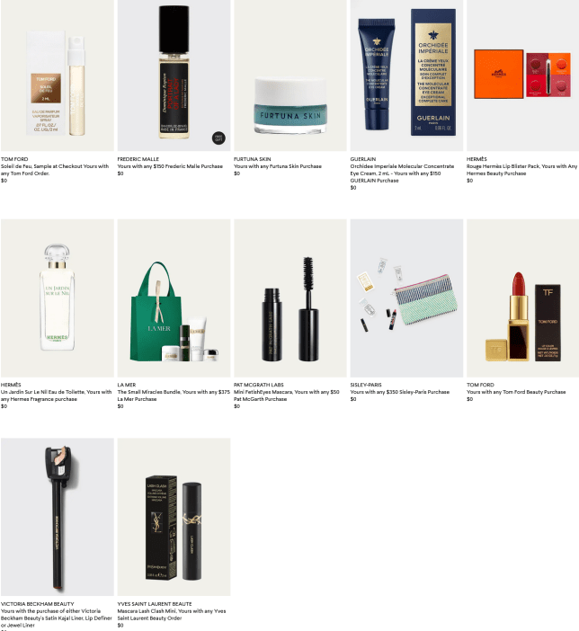 Beauty Gifts with Purchase at Bergdorf Goodman icangwp blog 1