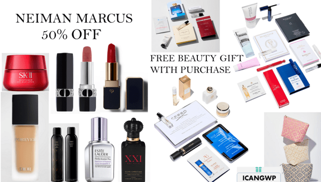 neiman marcus beauty event SALE free gift 2023 icangwp blog