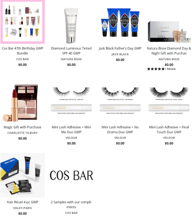 cos bar gift with purchase icangwp OFFERS