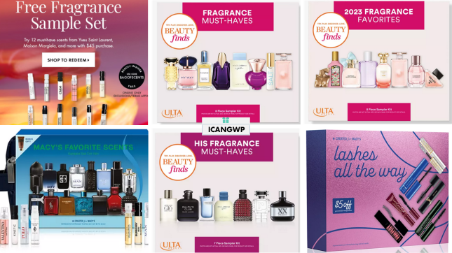 fragrance sample boxes at ulta sephora and macys fall 2023