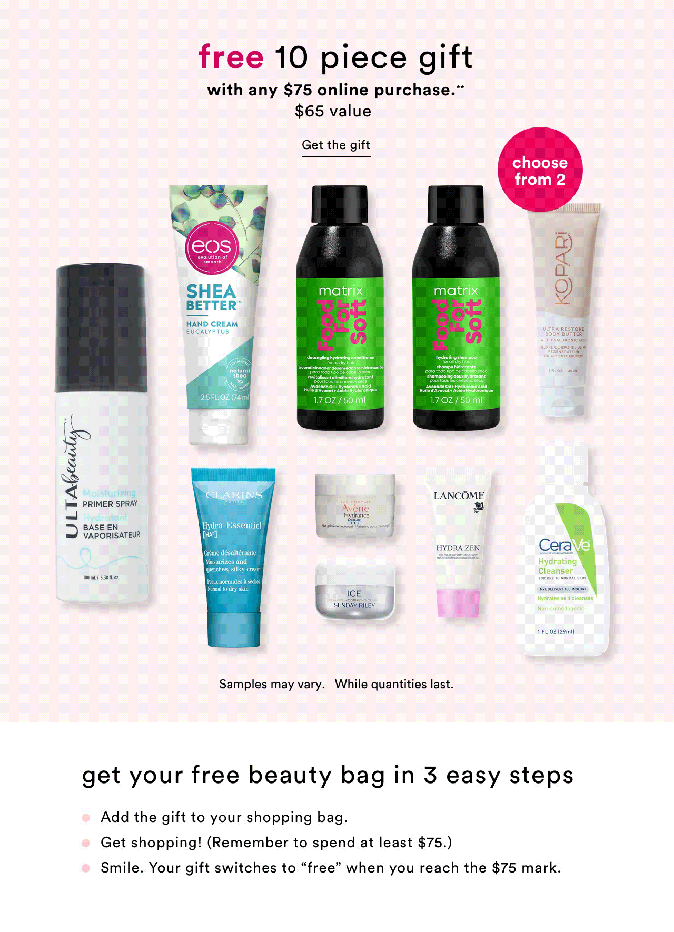 ulta 21 days of beauty free gwp icangwp