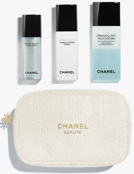 chanel makuep bag 2024 CHANEL BEFORE_AFTER SKINCARE SET icangwp