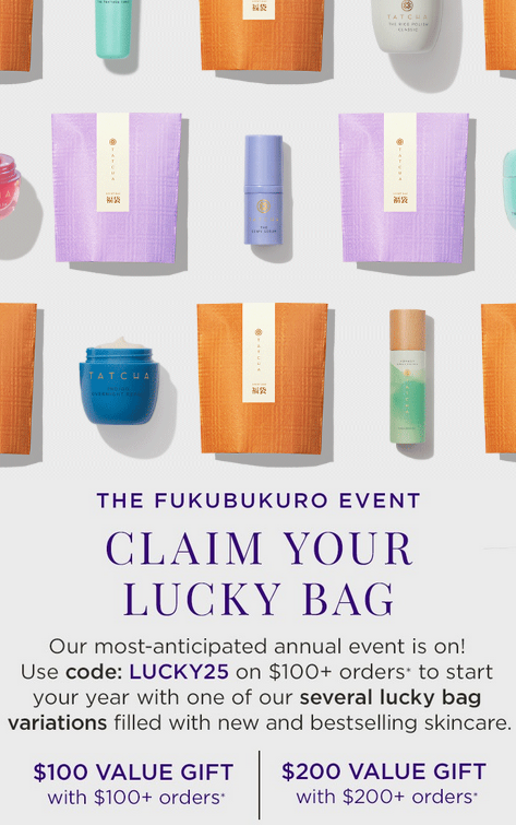 2025 Tatcha Starts Today Fukubukuro Lucky Bags icangwp
