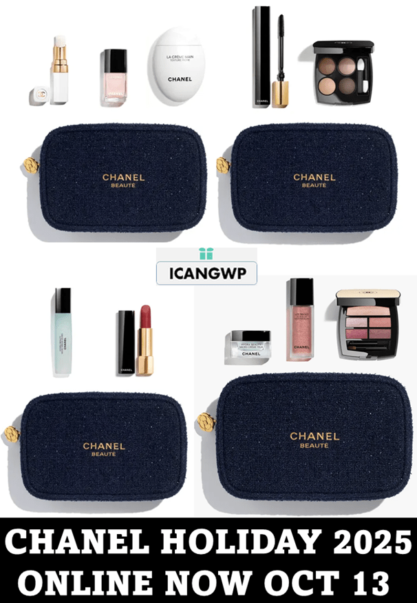 EXTREMELY HOT* CHANEL Holiday Beauty Sets with Pouch 2025 – Now at